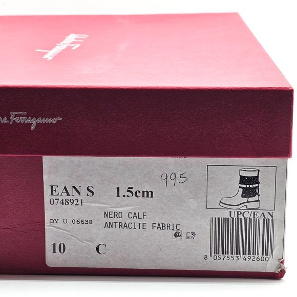 SALVATORE FERRAGAMO PARIS EMBELLISHED MOTO BOOTS - Picture 7 of 7